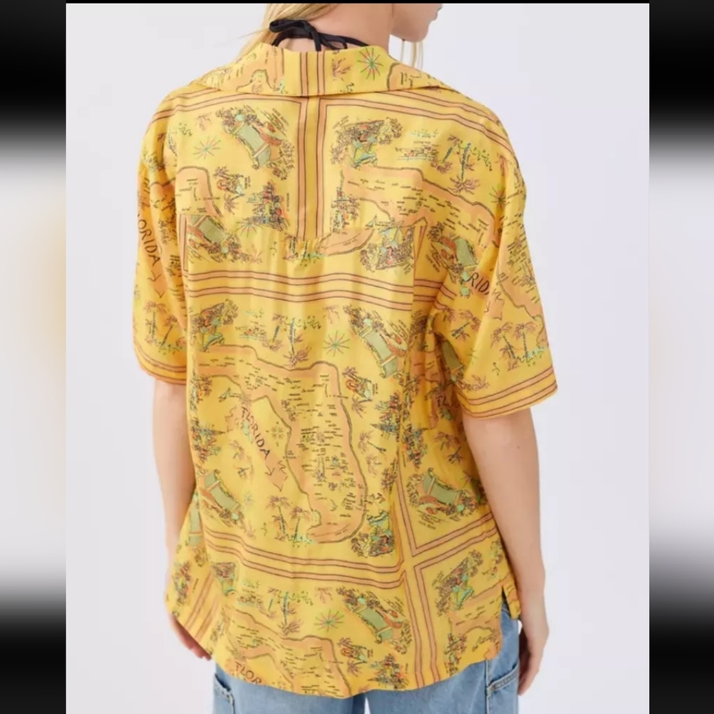 Urban Outfitter S Florida Print Women's Top - Picture 8 of 8